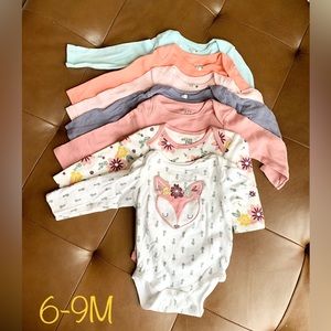 7 long-sleeved cotton onesies. Stain free. Pet free. Smoke free.
